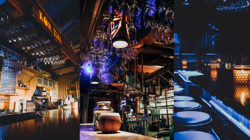 Bei einer Segeltour zu den Südseeinseln wurde vor über 45 Jahren die Idee für das KonTiki geboren. Das KonTiki in der Untere Wörthstraße 10 bis 14 ist eine der ältesten Bars in Nürnberg. In der Karte finden sich gut gemachte Klassiker bis hin zu exotischen Cocktails. Der "Zombie" ist legendär - als "fruchtig, hochprozentig" wird er beschrieben. Abgerundet wird das Angebot durch feine Tropfen für besondere Anlässe. Bei einer Segeltour zu den Südseeinseln wurde vor über 45 Jahren die Idee für das KonTiki geboren. Das KonTiki in der Untere Wörthstraße 10 bis 14 ist eine der ältesten Bars in Nürnberg. In der Karte finden sich gut gemachte Klassiker bis hin zu exotischen Cocktails. Der "Zombie" ist legendär - als "fruchtig, hochprozentig" wird er beschrieben. Abgerundet wird das Angebot durch feine Tropfen für besondere Anlässe.