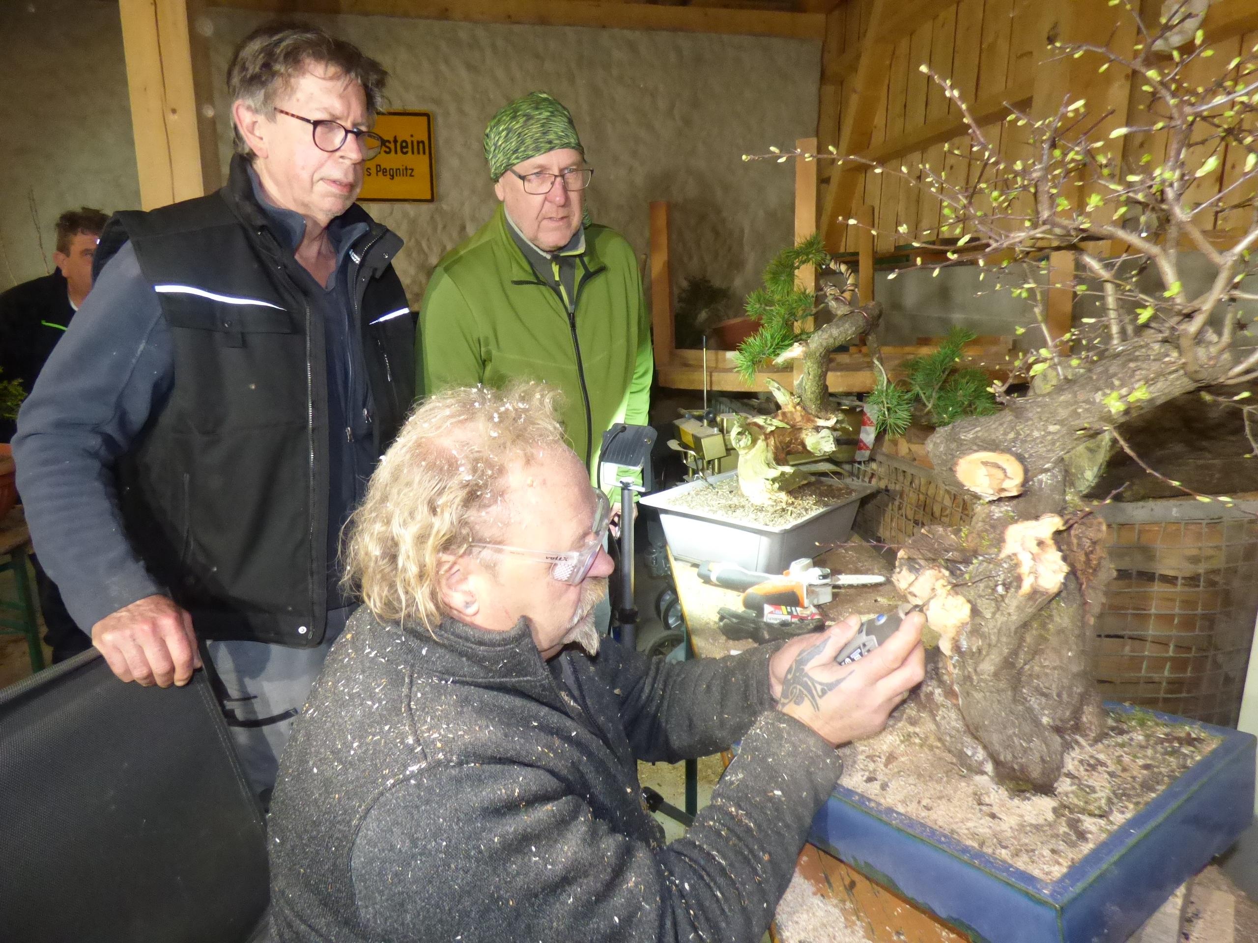 bonsai ballbrause Bonsai Schale aus Keramik mit Untersetzer in Jadegrün main image 1