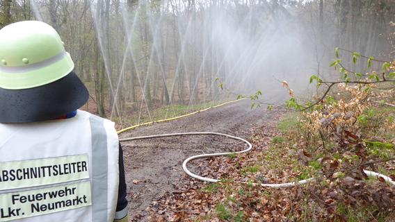 48 Stunden autark am Einsatzort: Neumarkter Feuerwehren probten Bekämpfung von Waldbränden