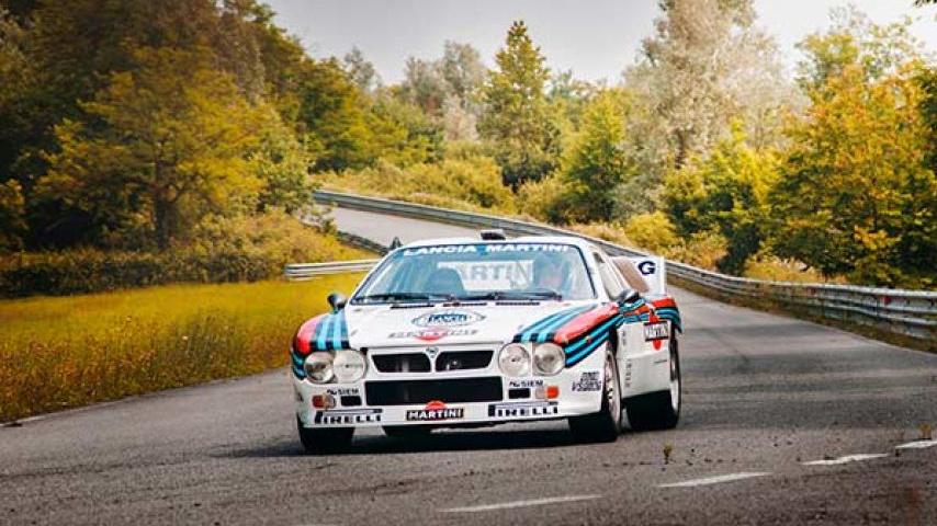Mit einem Lancia Rally 037 gewannen Walter Röhrl und sein Beifahrer Christian Geistdörfer 1983 die Rallye Monte Carlo und legten damit den Grundstein zum WM-Titel.
