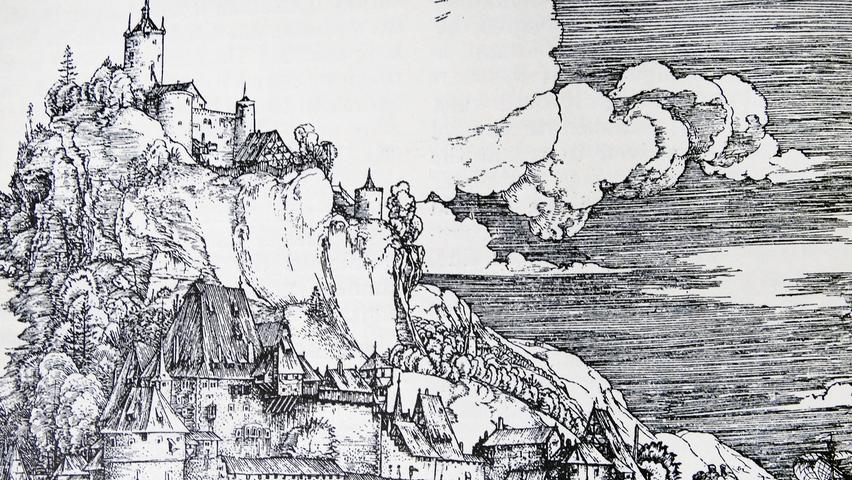 So sah Albrecht Dürer die Burg von Segonzano auf seinem Weg nach Italien.