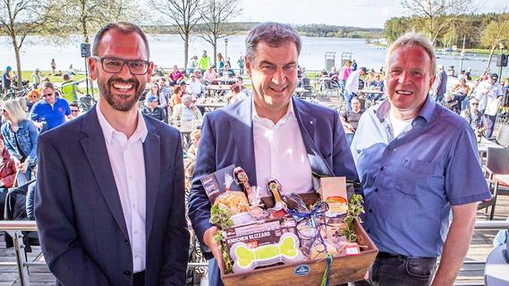 Markus Söder auf Wahlkampf-Besuch: Rothsee soll kein Ballermann 2.0 werden