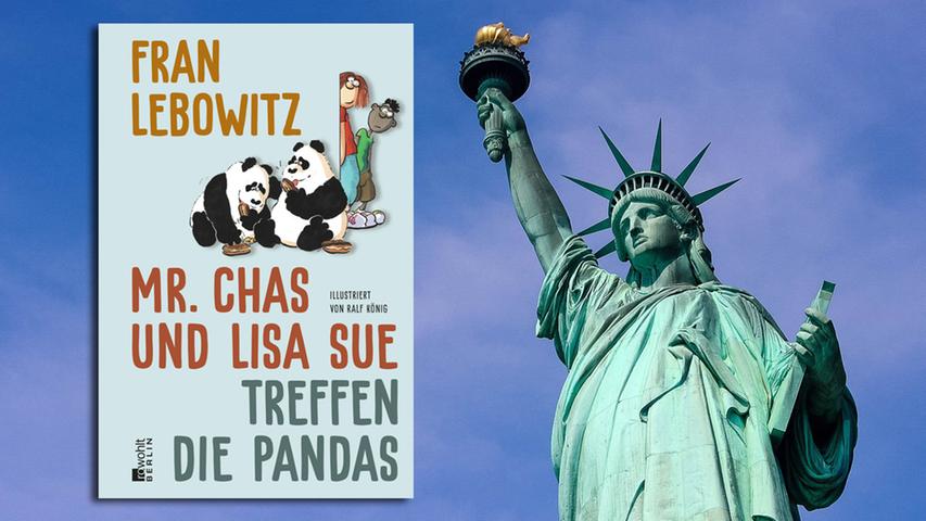 Seit der Netflix-Serie "Pretend it's a City" von Martin Scorsese ist die New Yorker Autorin Fran Lebowitz erst recht eine Art Kultfigur geworden. Man muss sie ja auch lieben, als alte jüdische Powerlesbe mit Pokerface und druckreifen Sprüchen wie von Oscar Wilde! Geschrieben hat sie allerdings sehr wenig, immerhin auch ein Kinderbuch, das jetzt sogar Ralf König bebildern durfte: "Mr. Chas und Lisa Sue treffen die Pandas" über naseweise Kinder und exotische Tiere an ungeahnten Orten, die aber lieber in Paris leben würden. Wer auch nicht? (Rowohlt, 20 Euro) Wolf Ebersberger