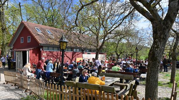 Ebenfalls auf Platz 14 ist der große, am Hang gelegene Biergarten Atzelsberger. Nördlich von Erlangen lädt dieser seine Gäste mit einem schönen Blick über die Fränkische Schweiz zur Einkehr ein. Auf der Karte findet man neben Landschweinebraten, geräucherte Forelle auch eine Allgäuer Käsespätzle-Pfanne mit Röstzwiebeln, mit Bergkäse und einen veganen Linseneintopf. Immer wieder finden auch einmalige Veranstaltungen statt. Mittwochs und freitags ist ab 15 Uhr geöffnet, den Rest der Woche bereits ab 12 Uhr. // Atzelsberger 4, 91080 Marloffstein