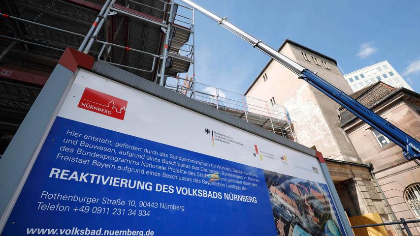 Es ist ein Projekt, das vielen Nürnbergern am Herzen liegt. Die Sanierung des Volksbads schreitet voran. 