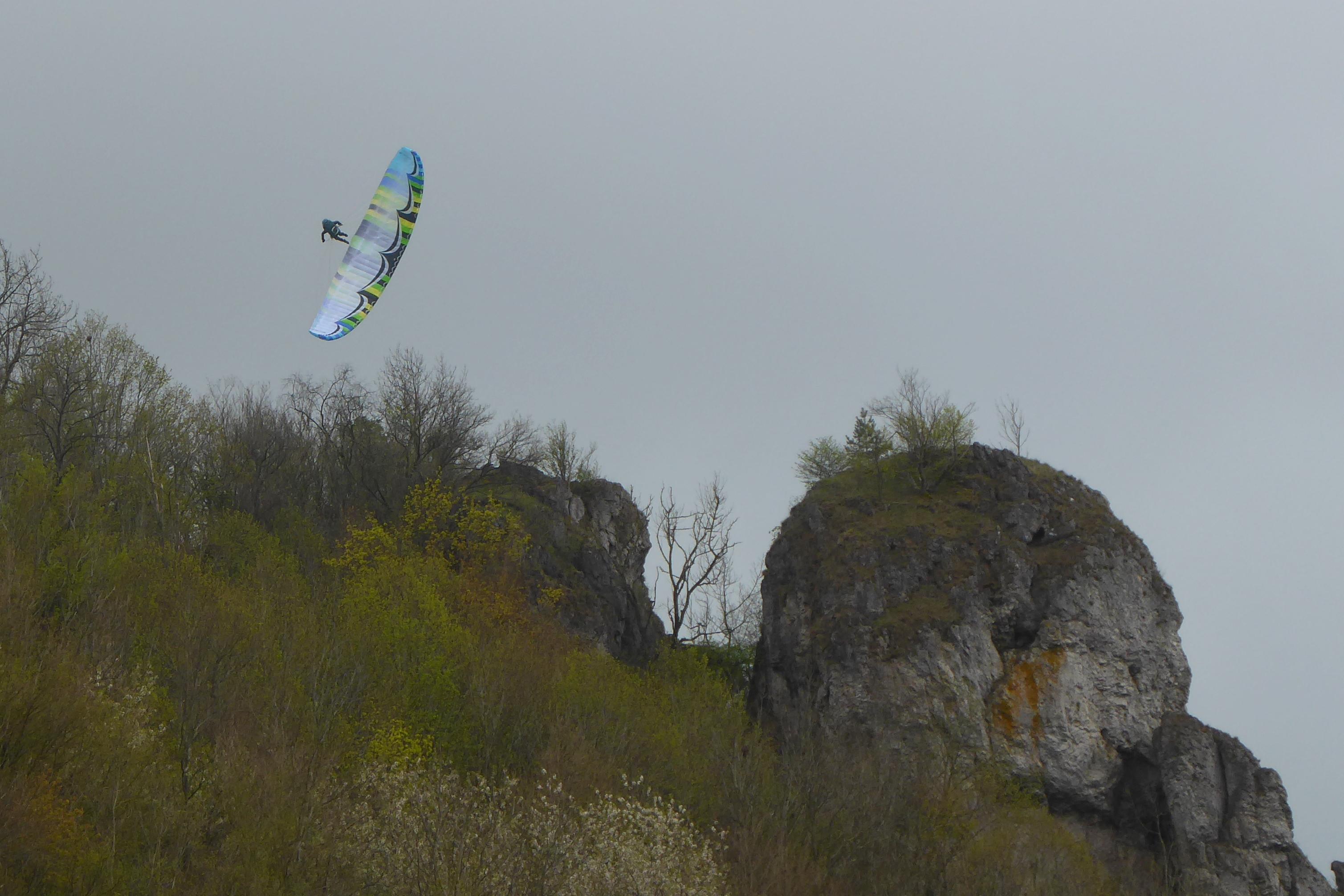 "Wellenreiter" in den Lüften - auch das gibts überm Walberla.