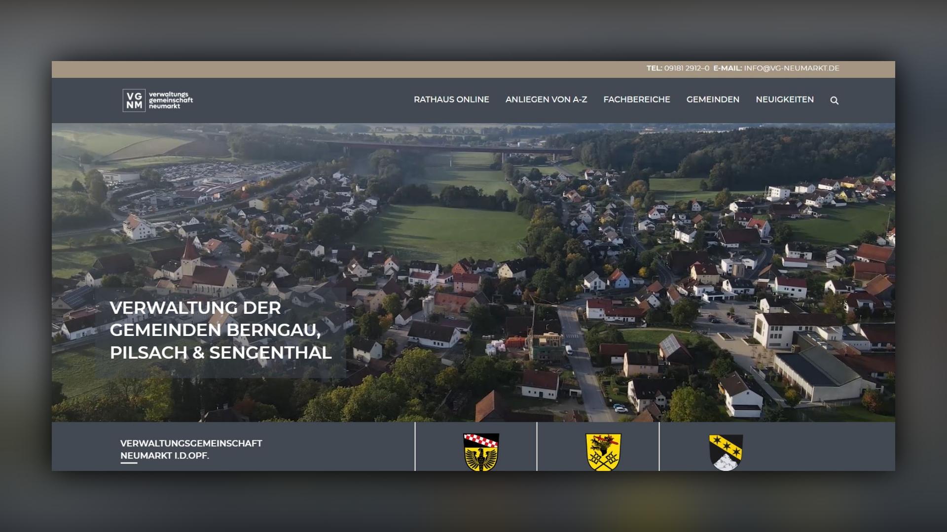 Berngau, Pilsach und Sengenthal frischen ihre Homepage auf
