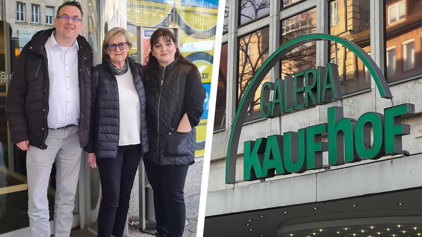 Sie wollen einen Helferkreis für Kaufhof-Mitarbeiter anbieten (v.l.): Erika Faul, Zehra Kurt-Baltaci und Andreas Fischer.