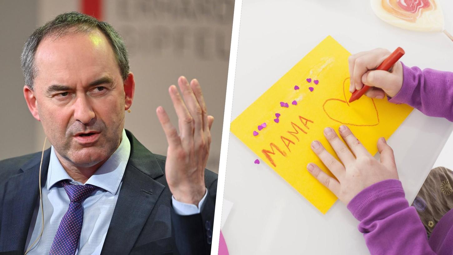 Aiwanger ist entsetzt über die Entscheidung einer Kita, keine Muttertagsgeschenke mehr basteln zu wollen. Aiwanger ist entsetzt über die Entscheidung einer Kita, keine Muttertagsgeschenke mehr basteln zu wollen.