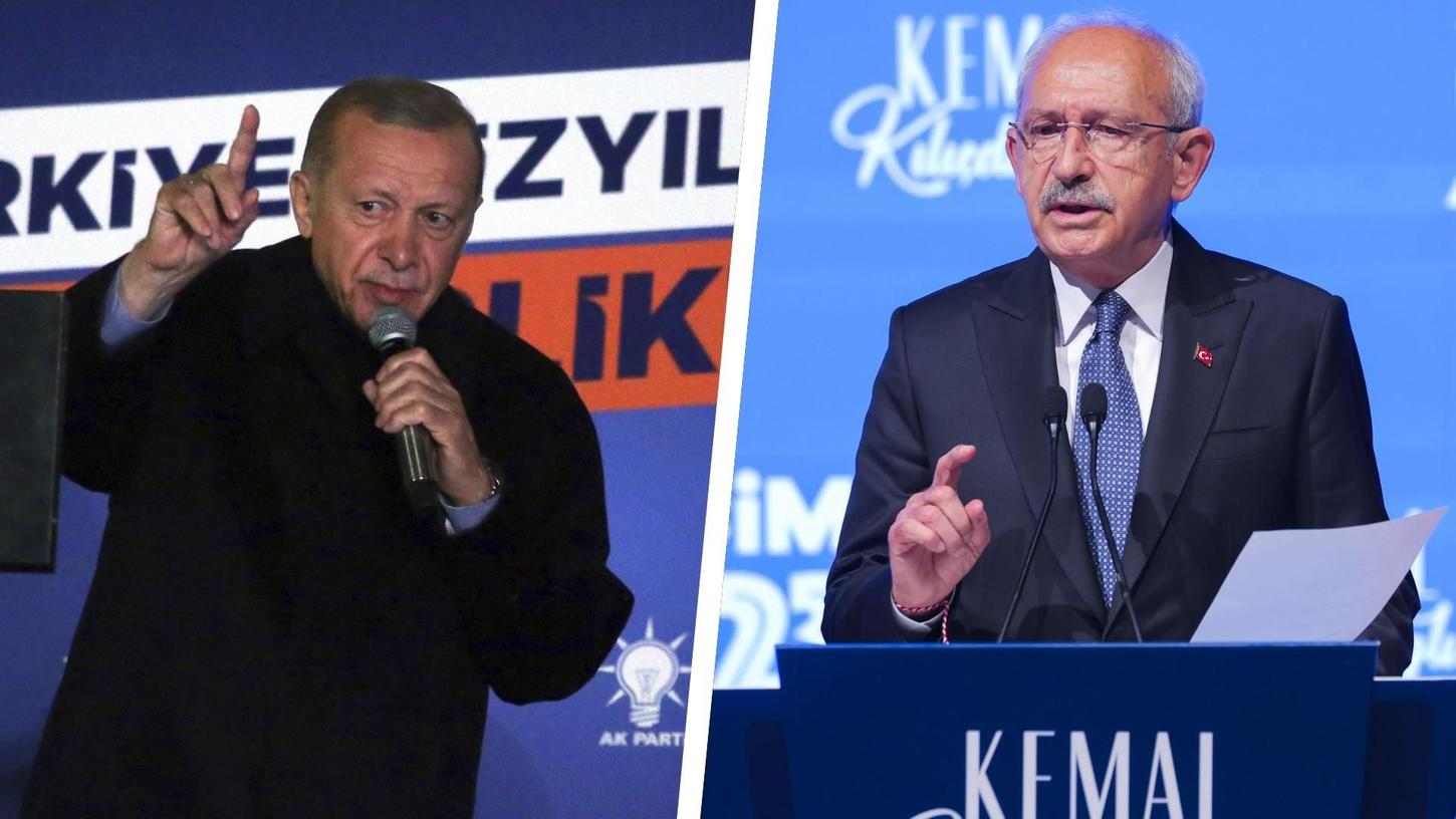 Nach jüngsten Auszählungen in der Nacht sieht es so aus, dass weder Präsident Erdoğan noch Oppositionskandidat Kılıçdaroğlu mehr als 50 Prozent erreichen.