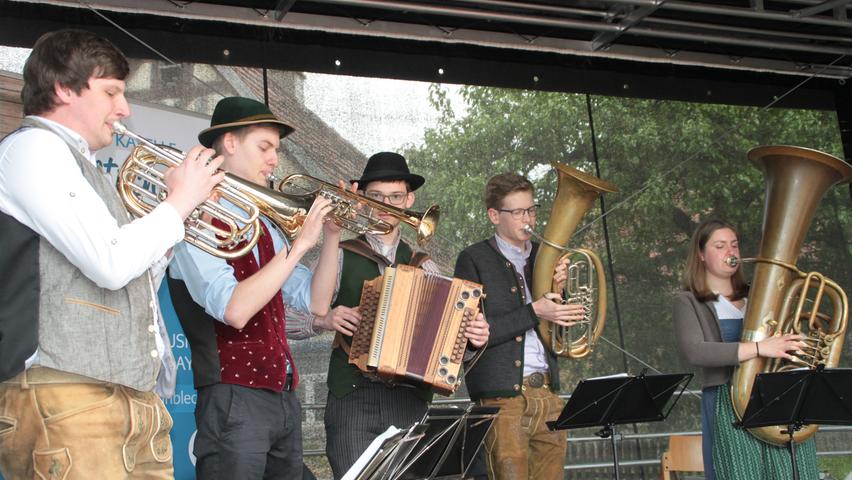 Die Gruppe Quetschnblech sorgte für die musikalische Untermalung während der Veranstaltung. 