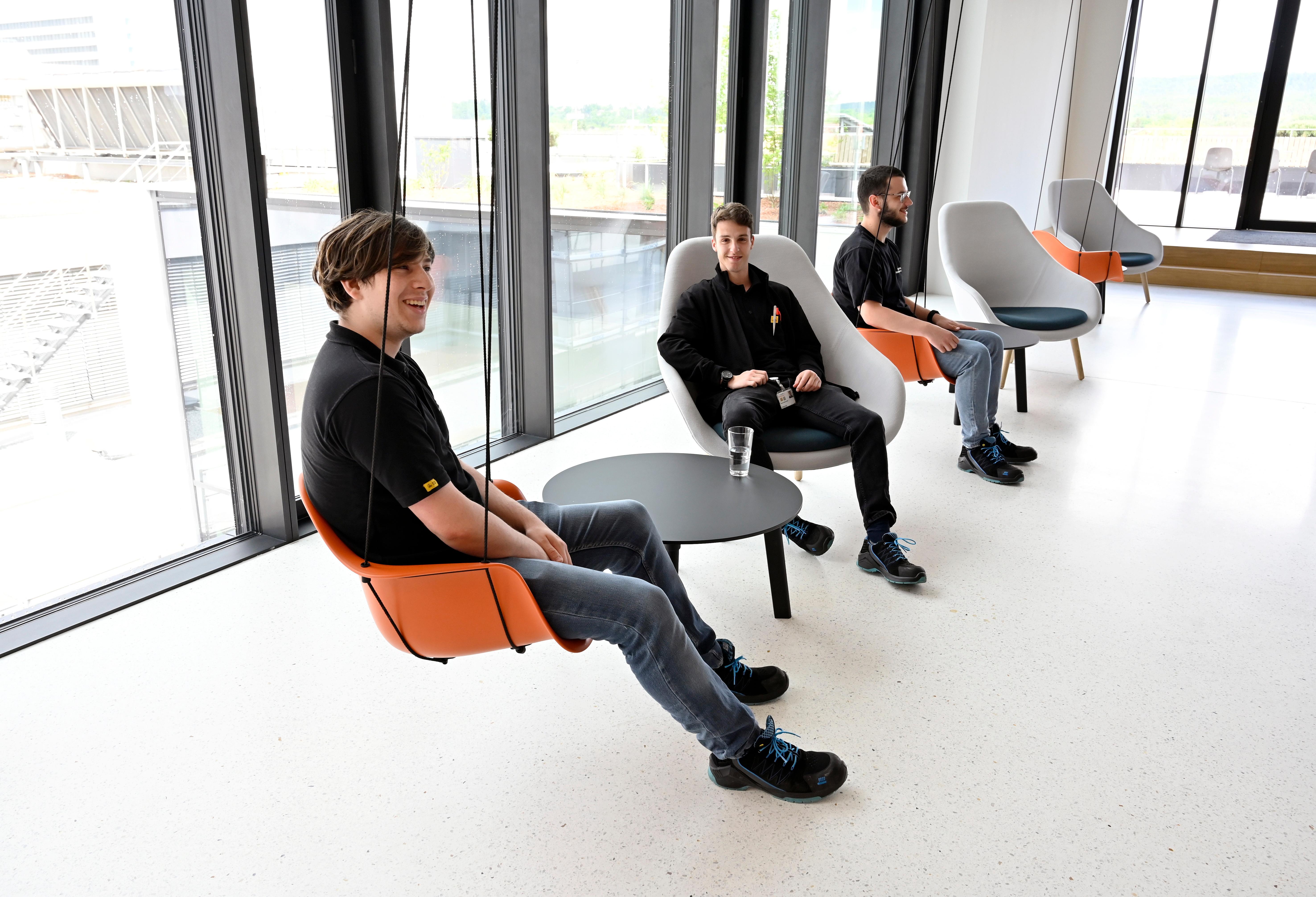 Pause in der Schaukel.  