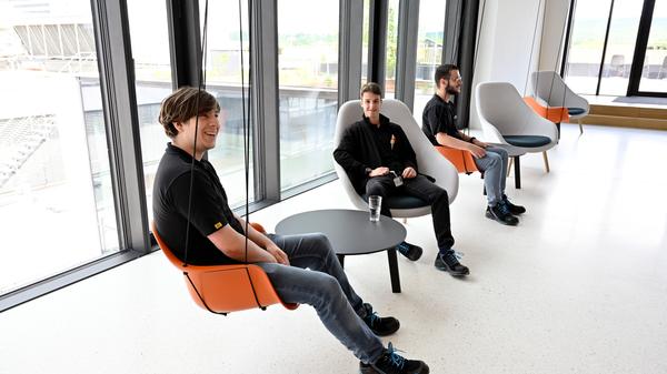 Pause in der Schaukel.