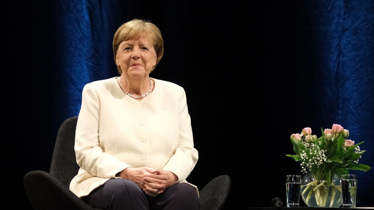 Die frühere Bundeskanzlerin Angela Merkel bei einer Veranstaltung.
