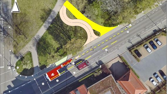"Scharfes Eck" in Gunzenhausen wird entschärft: Verkehrssituation für Radfahrer wird verbessert