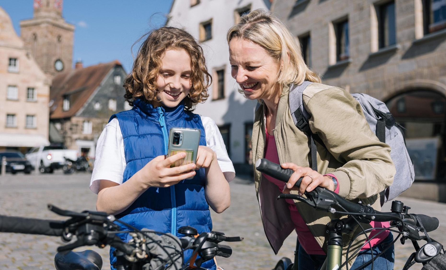 Fahrrad Schnitzeljagd Durch Die Stadt
