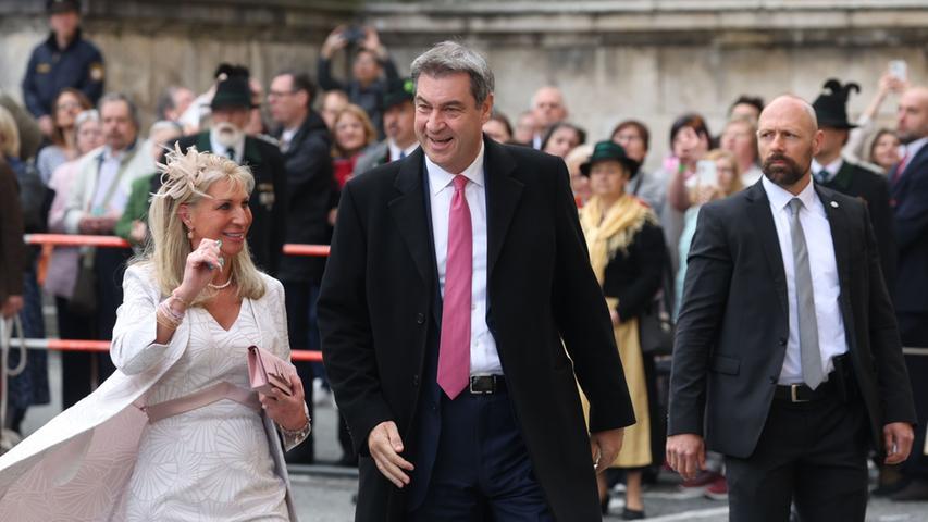 Auch Bayerns Ministerpräsident Markus Söder und seine Ehefrau Karin waren unter den Gästen.