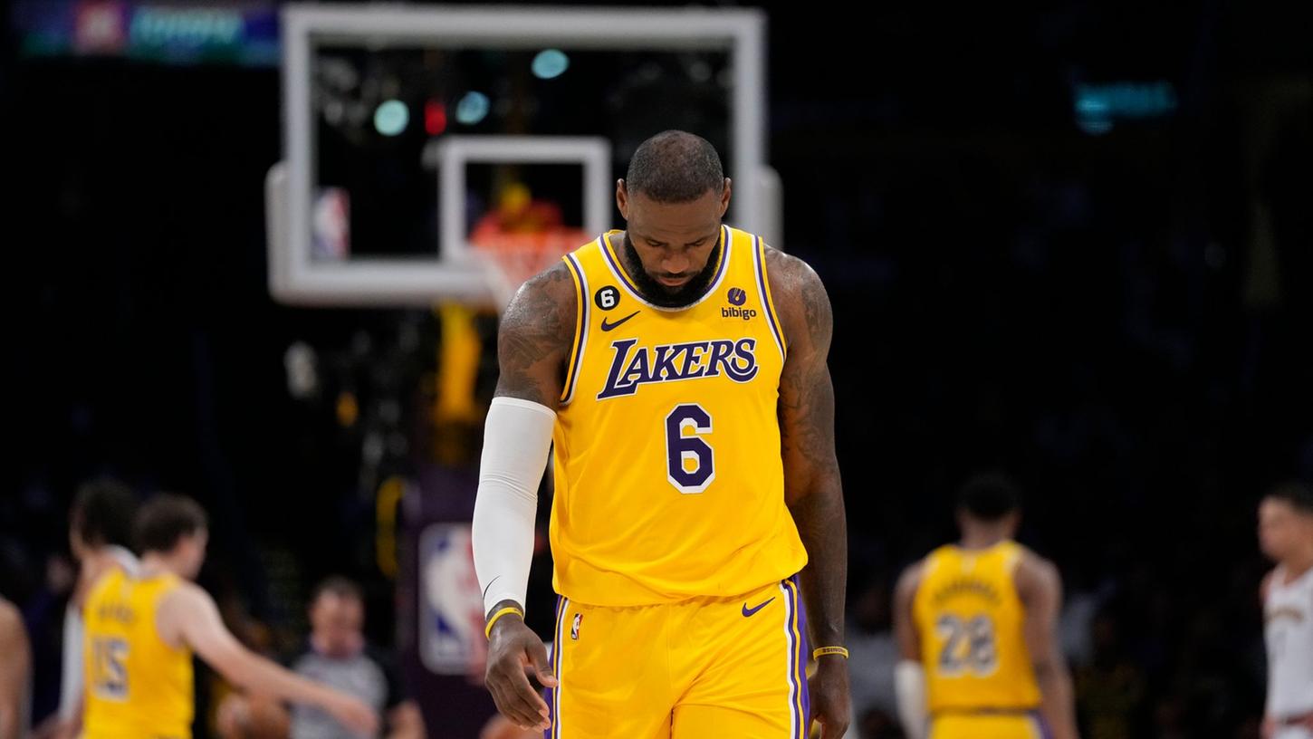 LeBron James war nach dem Playoff-Aus der Los Angeles Lakers enttäuscht.