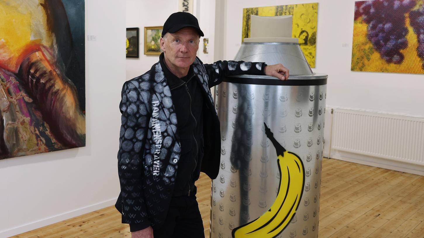Der Bananensprayer Thomas Baumgärtel macht munter weiter.