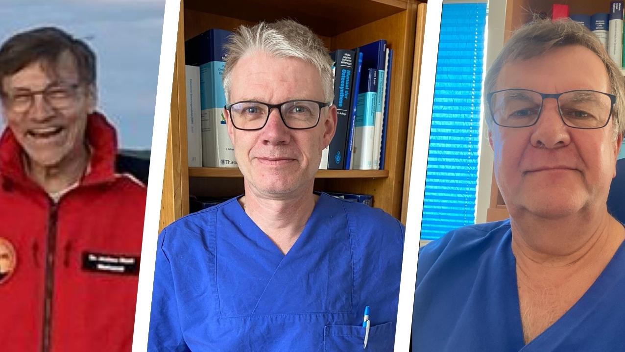 Sie sind mit Herzblut als Notarzt in Hersbruck tätig: Dr. Jochen Maul, Dr. Johannes Seitz und Dr. Hans Kolb (von links).