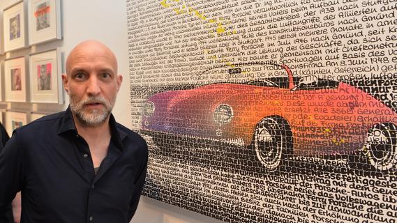 In Neumarkter Galerie Herrmann: SAXA macht aus Worten Porsches, ein John-Lennon-Porträt - und Lyrik