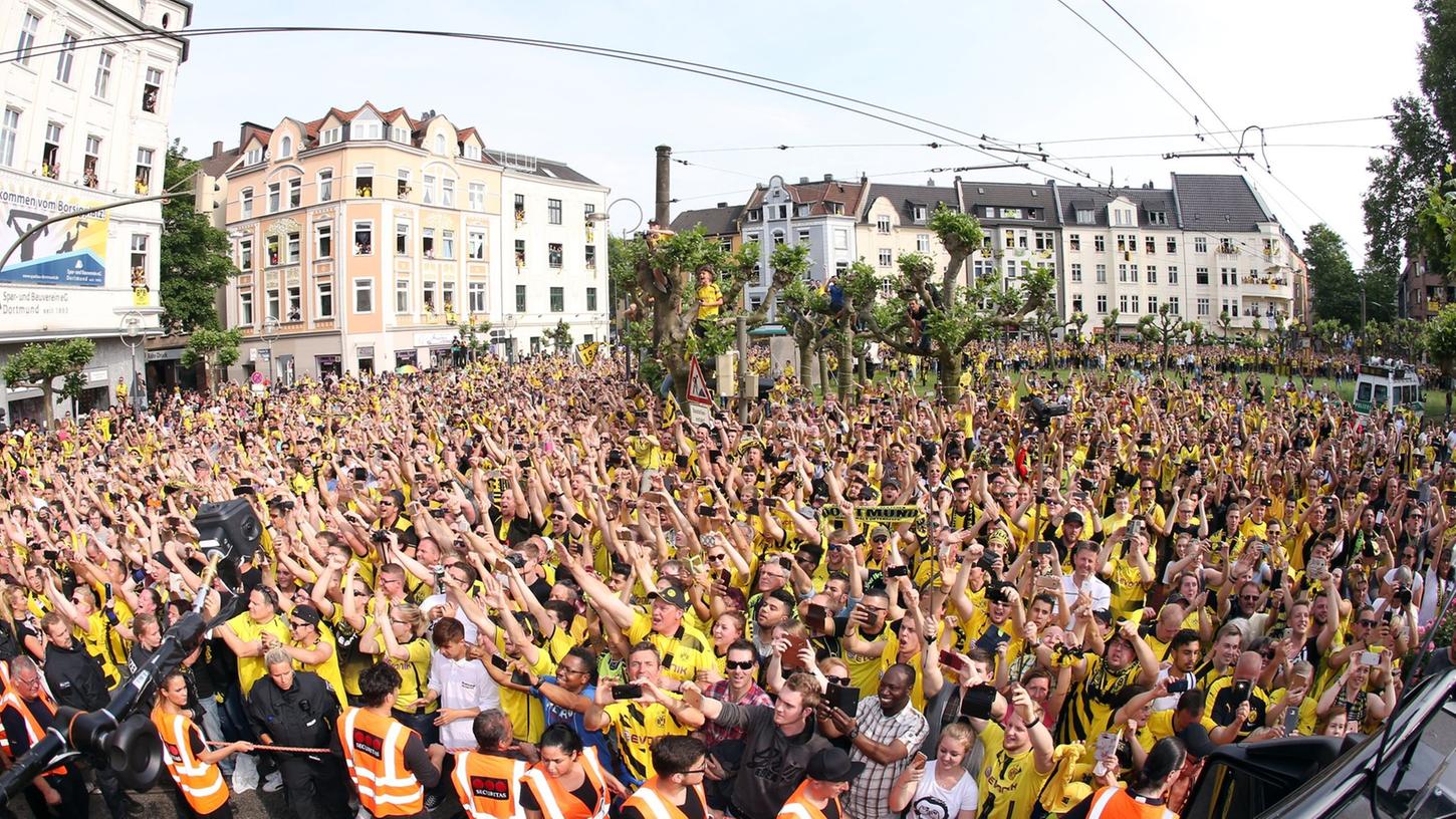 In Dortmund werden im Falle des Meistertitels mehr als 200.000 Fans erwartet.