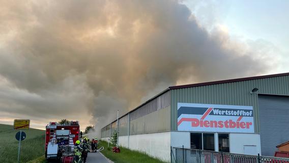 Großbrand bei Markt Erlbach: 500.000 Euro Schaden