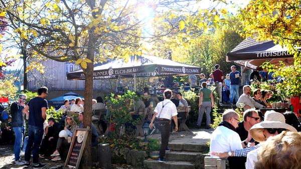 Deftige Hausmannskost, selbstgebrautes Bier und ausgelassene Stimmung bietet der Biergarten des Gasthofs Seitz. Der fränkische Biergarten konnte 57 Stimmen für sich gewinnen. // Thuisbrunn 11, 91322 Gräfenberg
