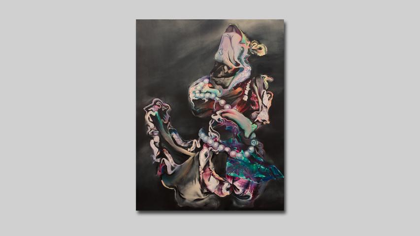 MICHAEL GREBNER AllColorsAreBeautiful (Medusa) (2022) 200 x 155 cm Öl auf Leinwand