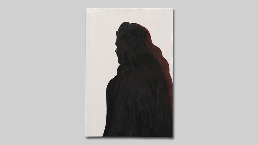 UDO KALLER Kim im Schatten (2020) 47 x 32 cm Öl auf Leinwand