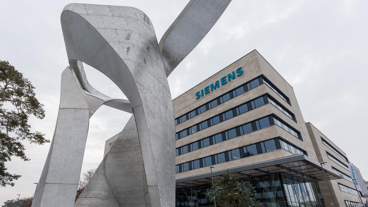 Der Großraum Nürnberg mit seinen Unternehmen wie Siemens - im Bild der Standort Erlangen - schneidet ebenfalls stark ab 