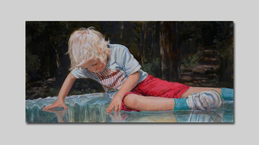 OLAF PRUSIK-LUTZ Theozentrismus (2023) 20 x 40 cm Öl auf Holz OLAF PRUSIK-LUTZ Theozentrismus (2023) 20 x 40 cm Öl auf Holz