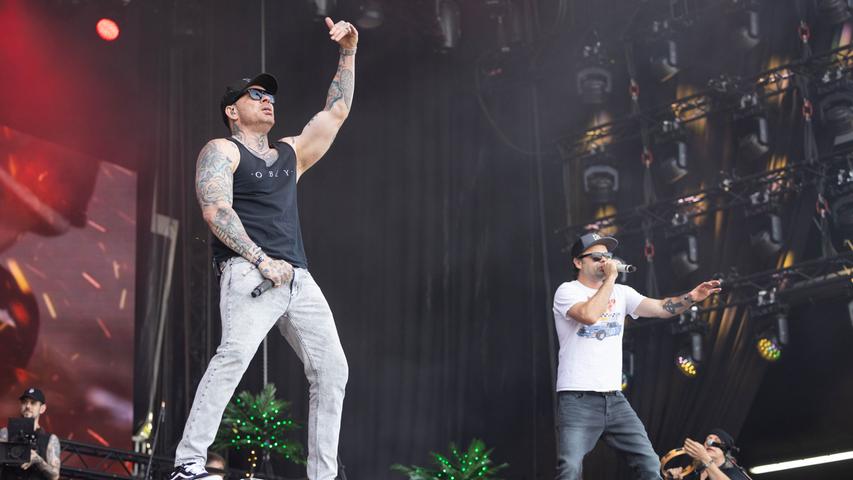 Rap trifft auf harte Gitarren: Hollywood Undead brachten den Nu-Metal auf die Mandora Stage