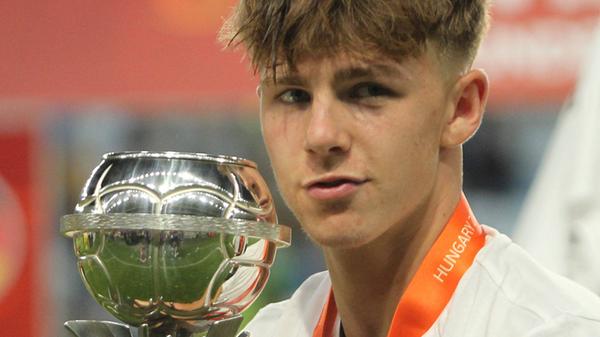 02.06.2023 Budapest(Hungary) Germany-France U-17/ Under-17 European men s football championship final Finn Jeltsch Germa