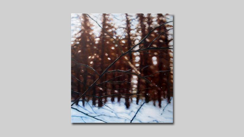 HEIDI LAUTER Winter (2023) 70 x 80 cm Öl auf Leinwand