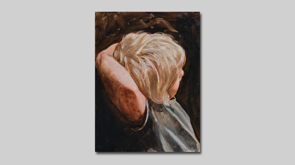 OLAF PRUSIK-LUTZ Theo (2022) 18 x 24 cm Öl auf Holz