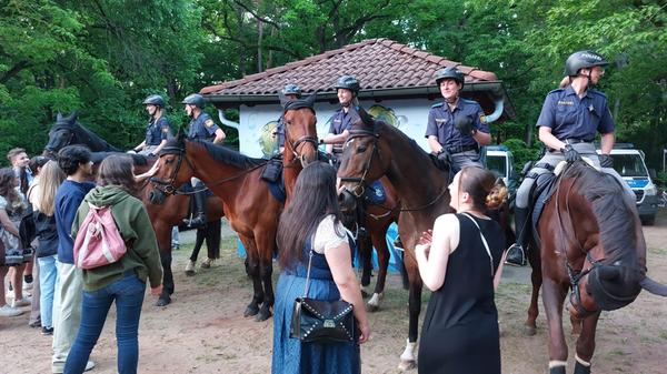 Reiterstaffel am Bürgermeistersteg