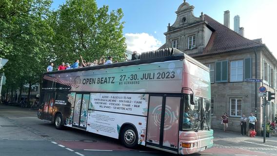 Mit lautem Party-Bus durch Erlangen: Marketingaktion des Open-Beatz-Festivals kam nicht gut an