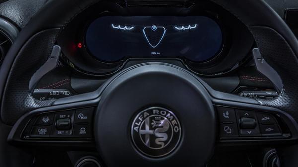 Das Fahrerdisplay zeichnet die Gesichtszüge des Tonale nach.