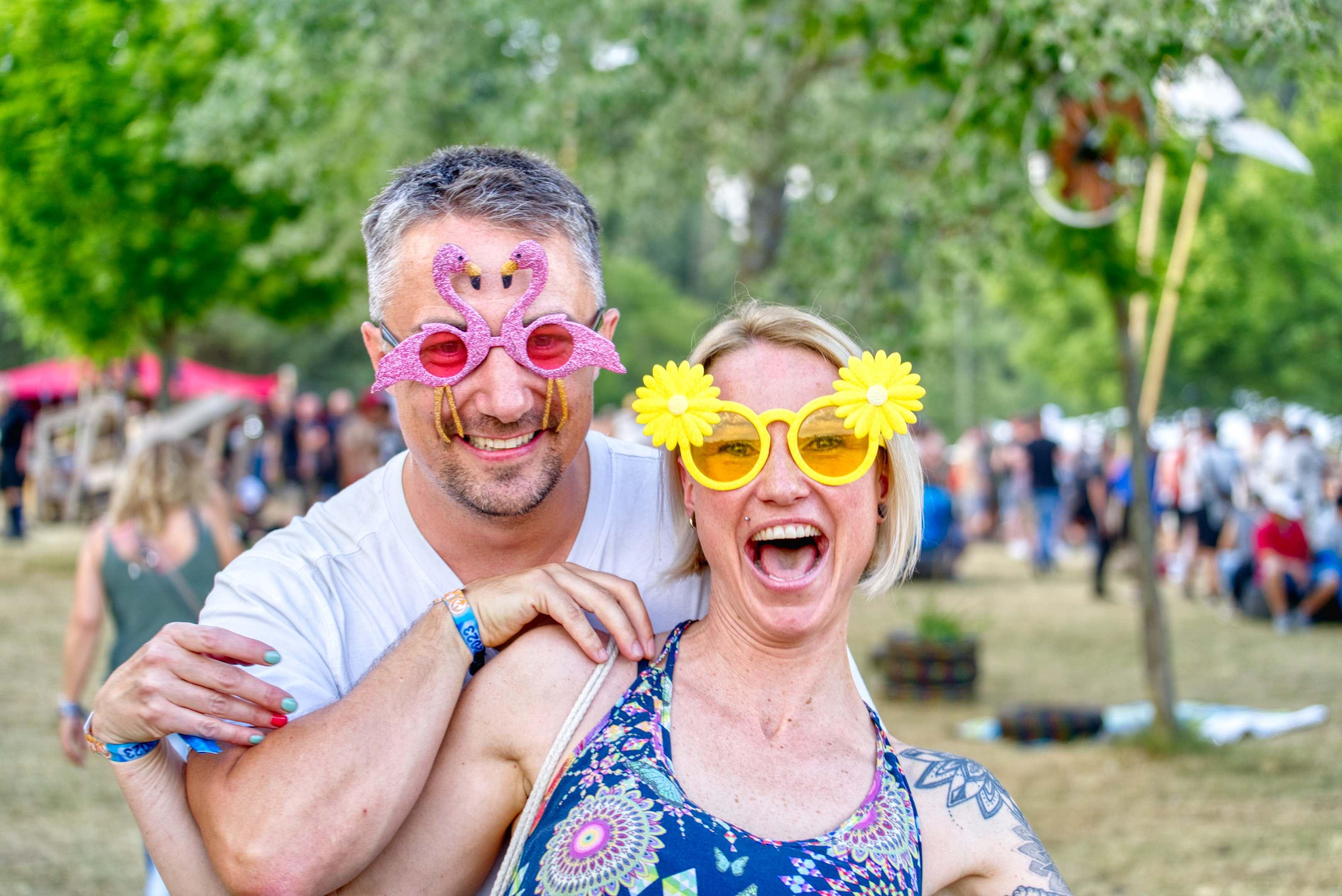 Die Laune beim Publikum war entsprechend gut ...