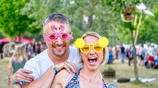 Die Laune beim Publikum war entsprechend gut ...