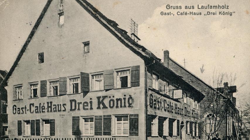 Ansichtskarten wie diese aus der Zeit um 1935 sind alles, was heute noch an den Gasthof „Drei König“ in der Winner Zeile 5 erinnert. 