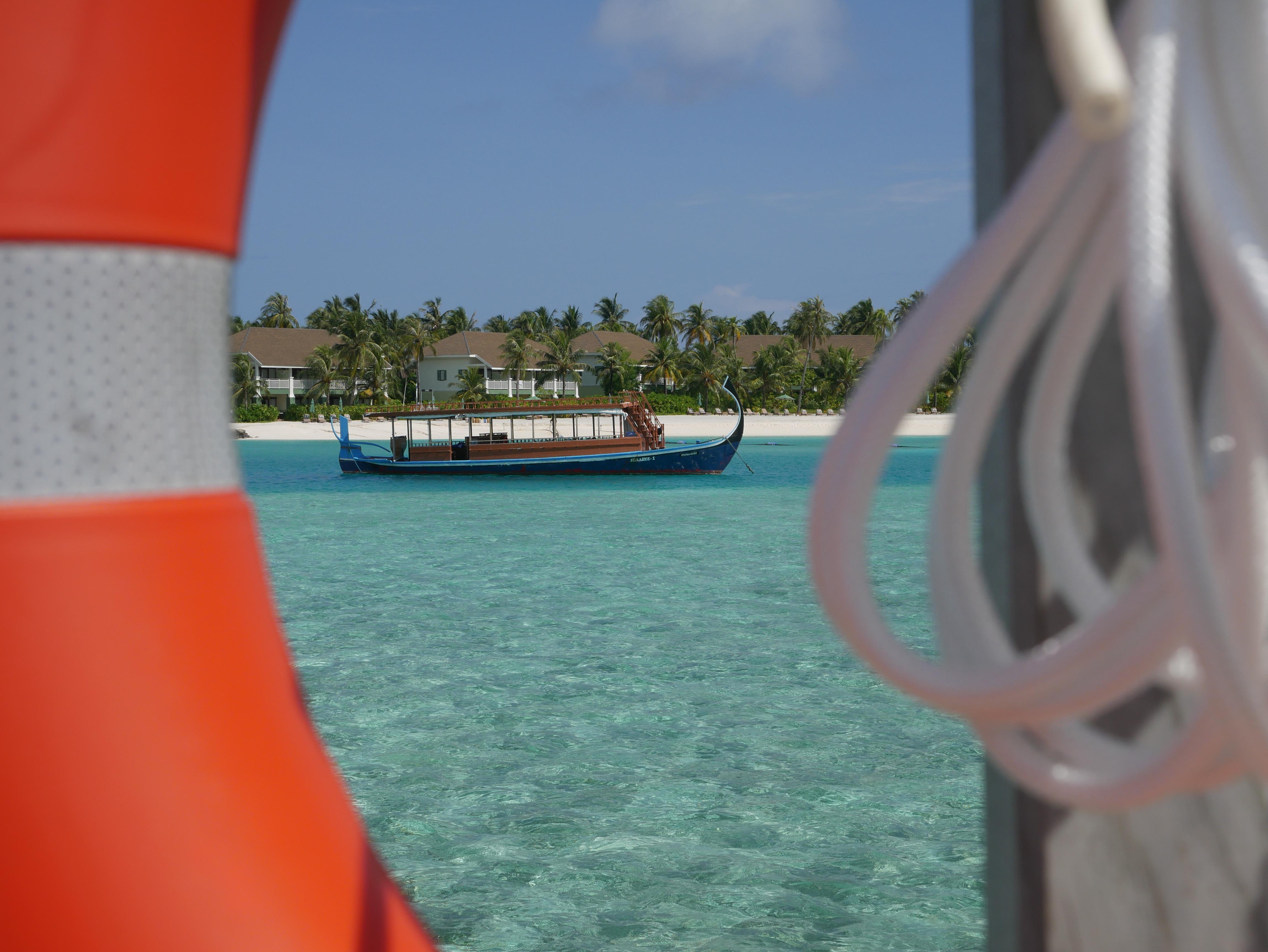 Die traditionellen Boote der Malediver heißen Dhoni.