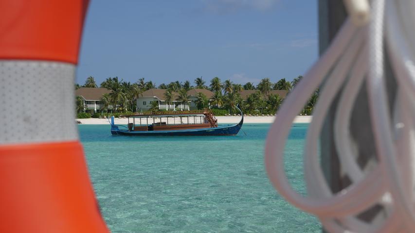 Die traditionellen Boote der Malediver heißen Dhoni.