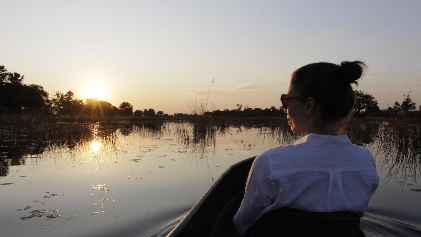 Das Okavango-Delta in Botswana ist meschenleer und friedlich - ein perfektes Reiseziel für Ruhe und Erholung.