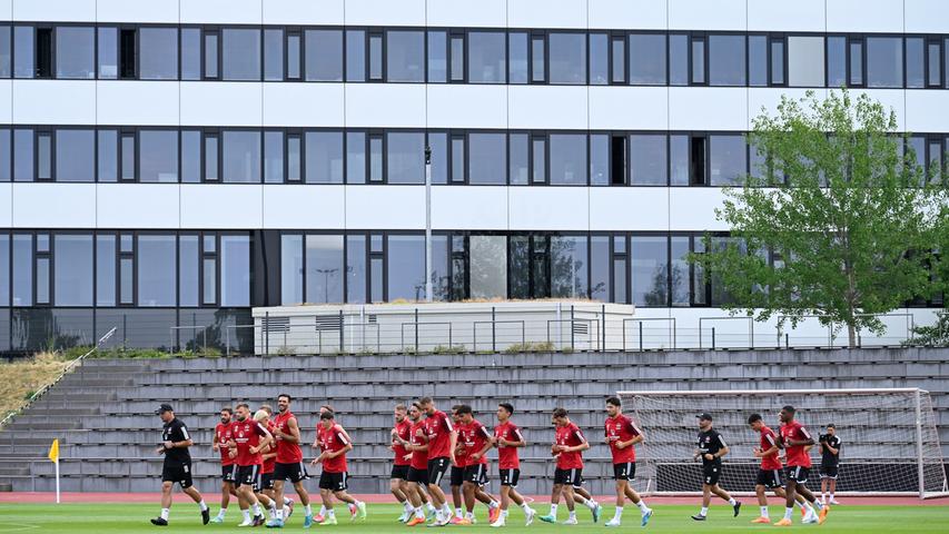 Der 1. FC Nürnberg trainiert bei Adidas in Herzogenaurach