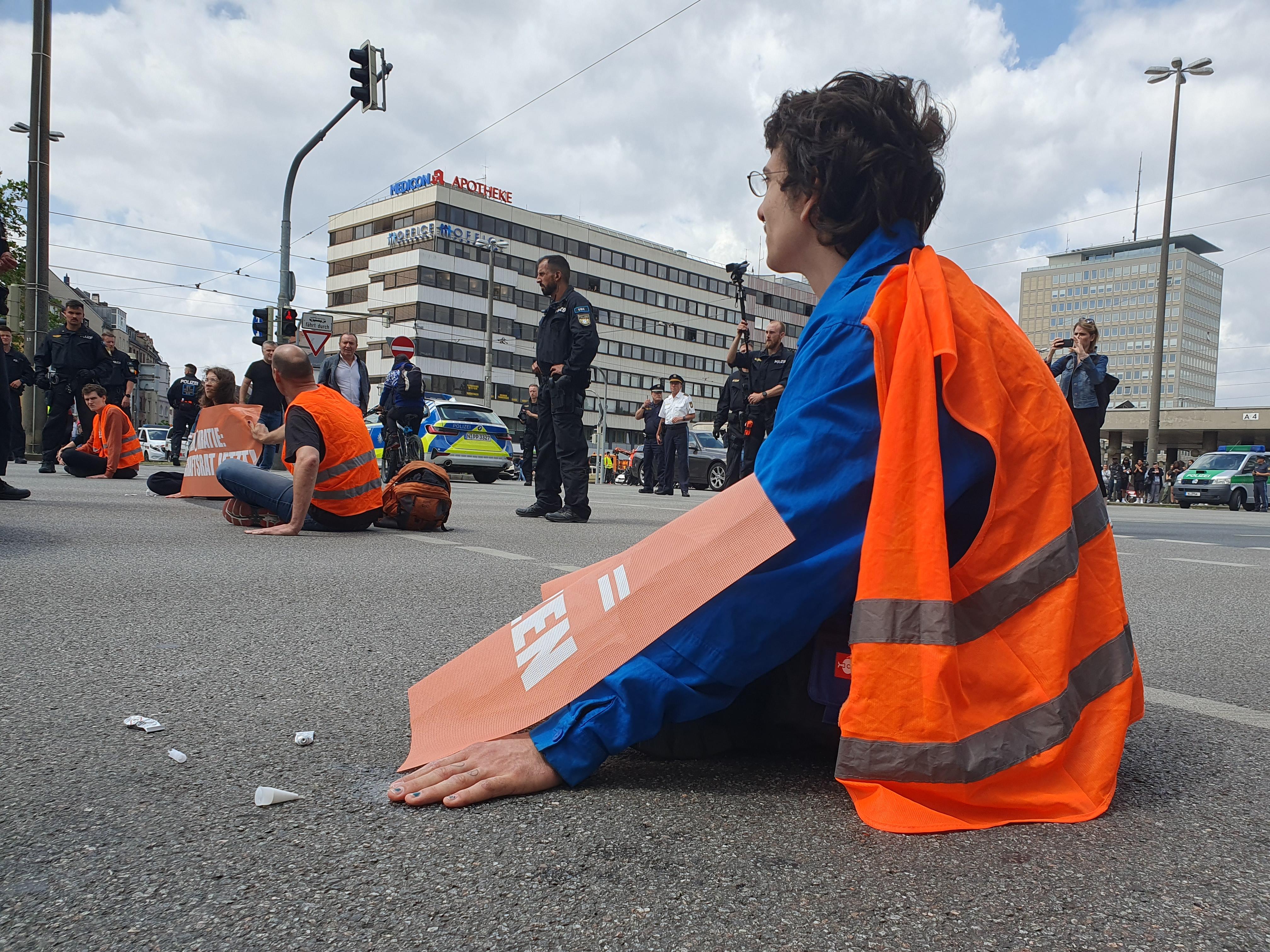 Klimaprotest Letzte Generation Nürnberg
