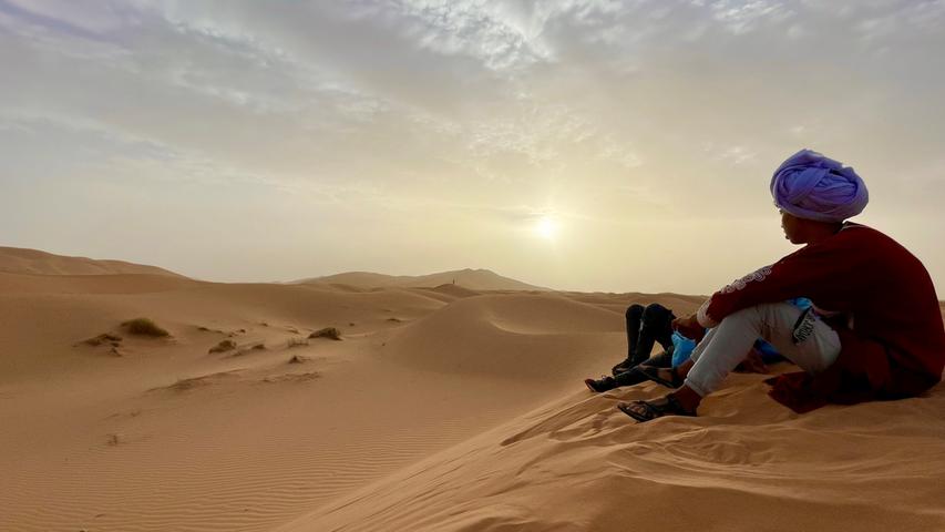Inmitten der Sanddünen bekommt man es mit der absoluten Ruhe zu tun. 