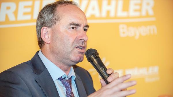 Hubert Aiwanger, Bundesvorsitzender der Freien Wähler, bei Wahlkampfauftritt, München, 6. Juli 2023 Deutschland, München