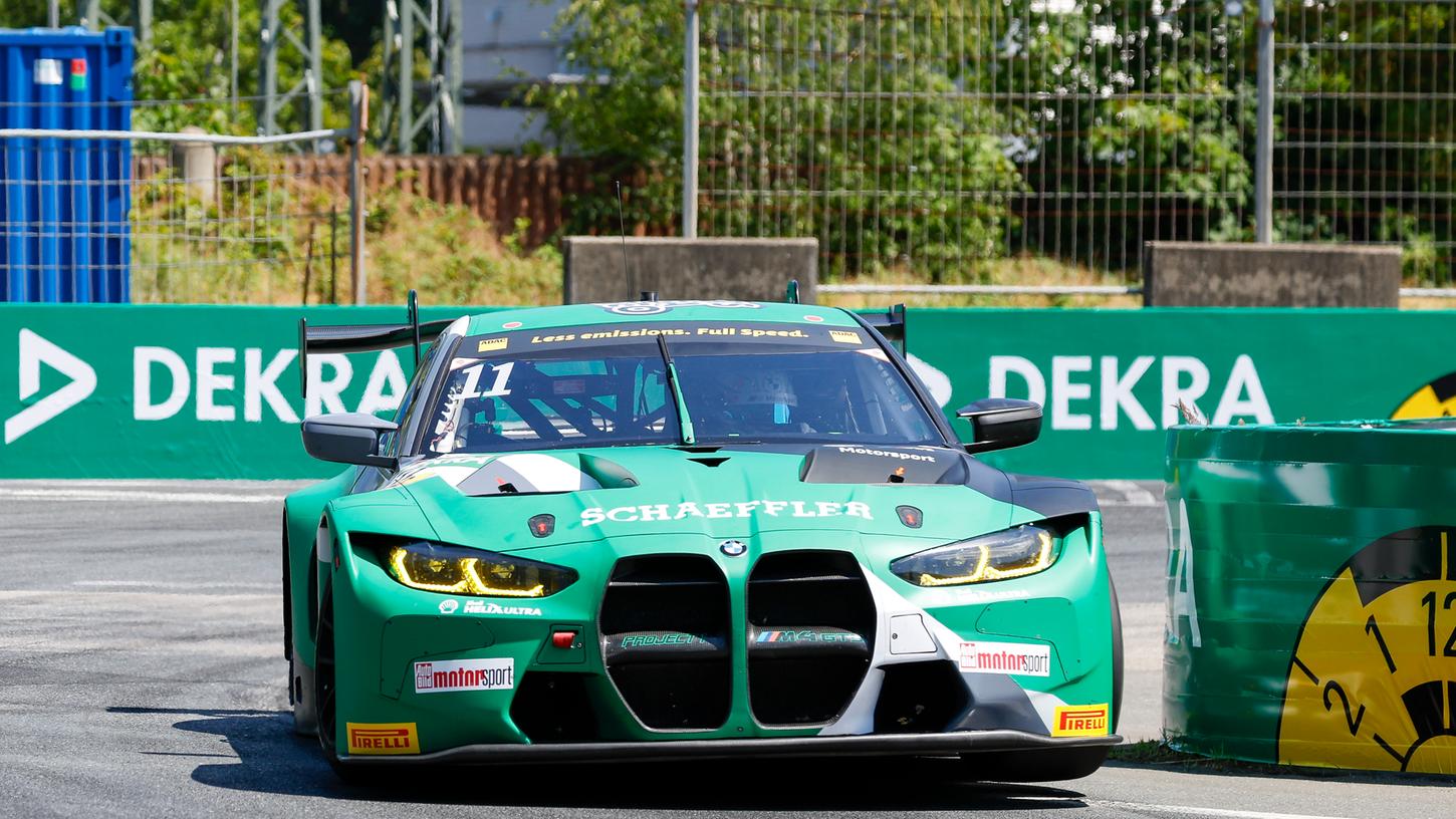 Sucht das Limit: Bei seinem Heimrennen konnte Marco Wittmann mit seinem grünen BMW am Freitag überzeugen.